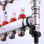 Коллекторная группа из нержавеющей стали с расходомерами Valtec, 1" х евроконус 3/4" Коллекторная группа из нержавеющей стали с расходомерами Valtec, 1" х евроконус 3/4"