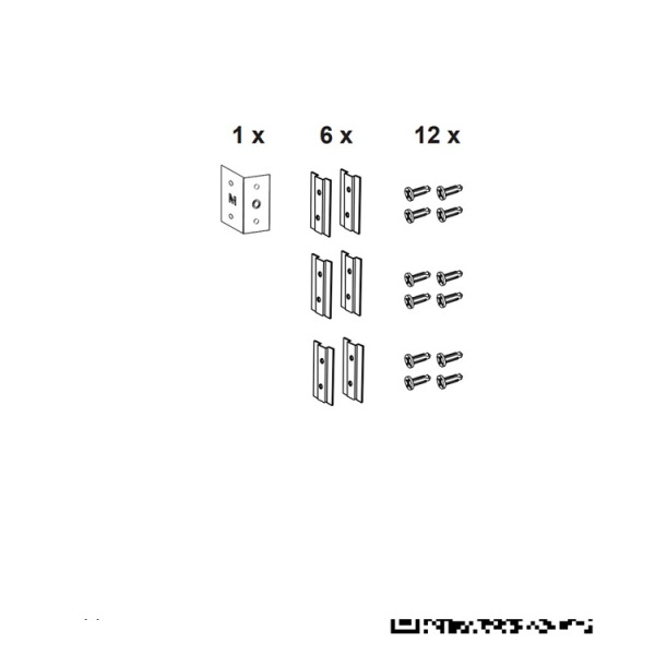 Кронштейны установки модуля инсталляции в профиль (комплект 6 шт) WB 90999