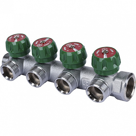Коллектор регулирующий STOUT 3/4, 4 отвода 3/4 ЕК SMB-6850-343404
