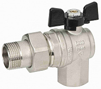 Кран шаровый угловой Bugatti 594 с американкой Кран шаровый угловой Bugatti 594 с американкой