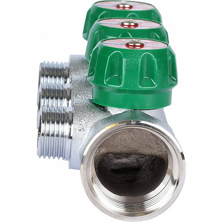 Коллектор регулирующий STOUT 1, 3 отвода 1/2 плоское уплотнение SMB-6849-011203