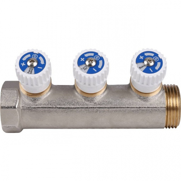 Коллектор распределительный STOUT 1 , 3 отвода 1/2 SMB 6851 011203 Коллектор распределительный STOUT 1 , 3 отвода 1/2 SMB 6851 011203