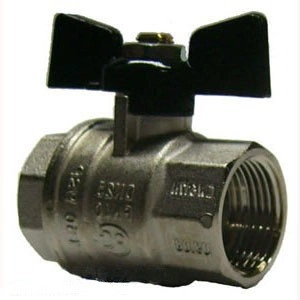 Кран шаровый Bugatti 302 внутренний-внутренний (бабочка)