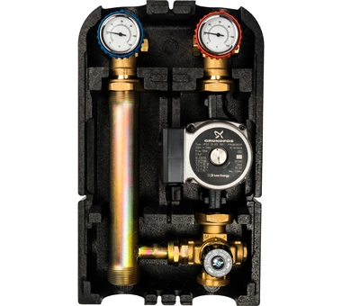 Насосная группа с термостатическим смесительным клапаном 1"с насосом Grundfos UPSO 25-65 STOUT SDG-0002-002502 Насосная группа с термостатическим смесительным клапаном 1"с насосом Grundfos UPSO 25-65 STOUT SDG-0002-002502