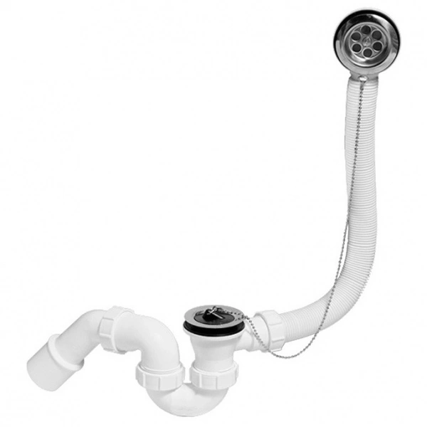 Сифон для ванны с раздвижным переливом Ø40/50мм McAlpine MRB1