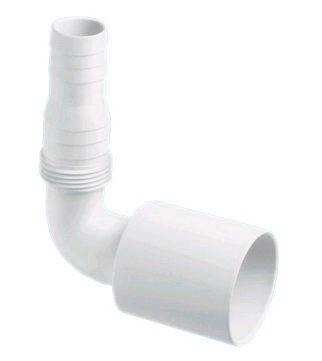 Адаптер под углом 90° для подключения слива бытовой техники 32мм Mcalpine MRWMF32-90