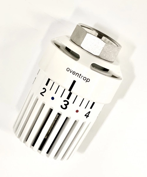 Головка термостатическая Oventrop, Uni LH, M30x1,5, с нулевой отметкой, белый 1011465 Головка термостатическая Oventrop, Uni LH, M30x1,5, с нулевой отметкой, белый 1011465