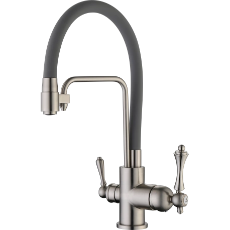 Смеситель для кухни гибкий излив с подключением к фильтру с питьевой водой GANZER SILESTIS GZ 77025 GH GZ 77025 GH