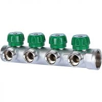 Коллектор регулирующий STOUT 1 , 4 отвода 3/4 ЕК SMB-6850-013404