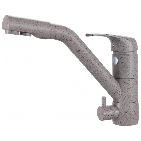 Смеситель для кухни (мойки) песочный с подключением к фильтру с питьевой водой REIN GANZER GZ 16026A