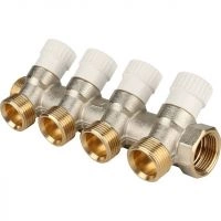 Коллектор распределительный STOUT 3/4, 4 отвода 3/4 ЕК SMB 6851 343404