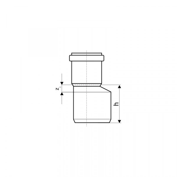 Канализационный переход эксцентрический (редукция) Ostendorf Канализационный переход эксцентрический (редукция) Ostendorf