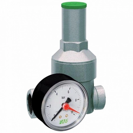Редуктор давления с манометром FAR FA2855 34 муфтовый 3/4" ВР/ВР