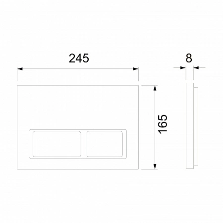 Инсталляция для унитаза с кнопкой TECE Spring S401201