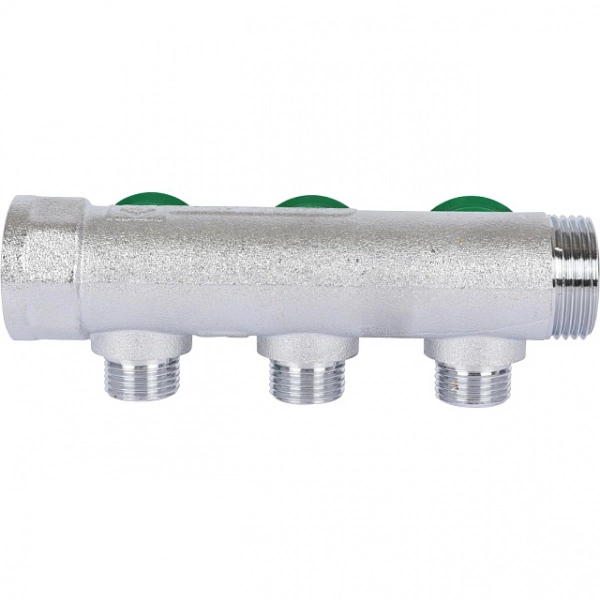 Коллектор регулирующий STOUT 3/4, 3 отвода 1/2 плоское уплотнение SMB-6849-341203