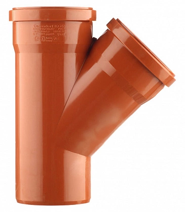 Тройник наружной канализации Ostendorf KG, 45 градусов