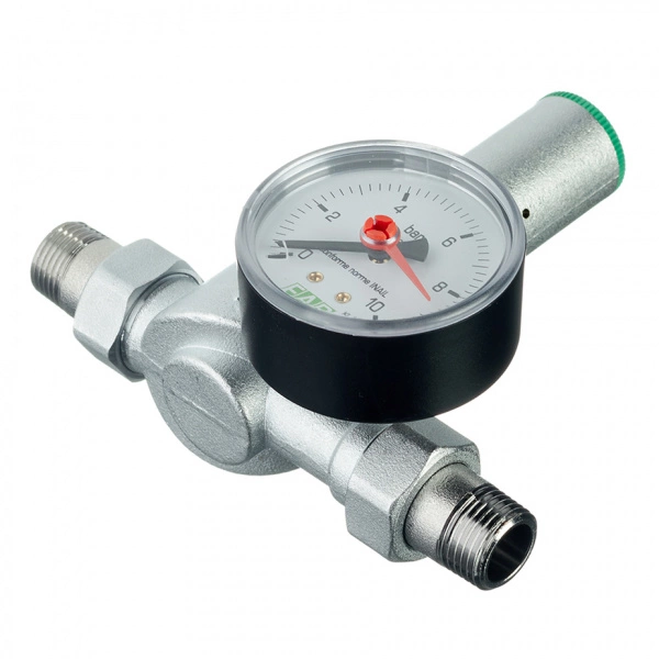 Редуктор давления с манометром FAR FA2815 12 муфтовый 1/2" НР/НР