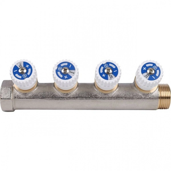 Коллектор распределительный STOUT 3/4 , 4 отвода 1/2 SMB 6851 341204