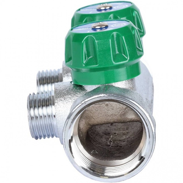 Коллектор регулирующий STOUT 1, 2 отвода 1/2 плоское уплотнение SMB-6849-011202