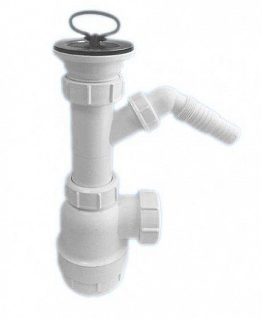 Сифон бутылочный с отводом (1 1/4'x32мм) McAlpine MRW240WM