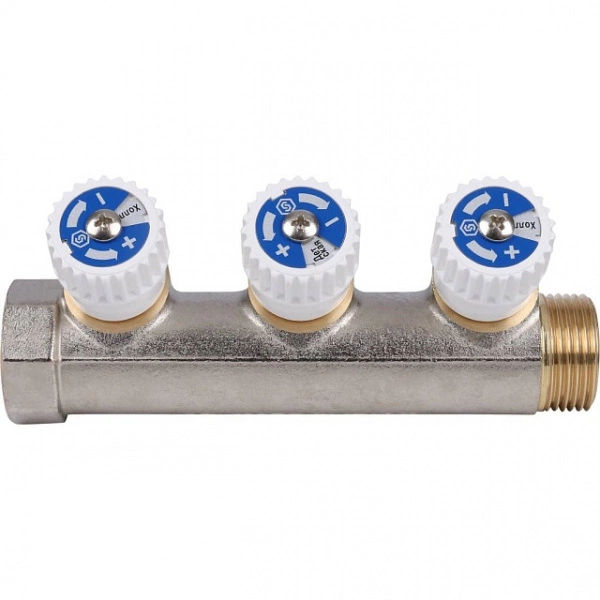 Коллектор распределительный STOUT 3/4 , 3 отвода 1/2 SMB 6851 341203