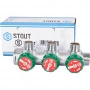 Коллектор регулирующий STOUT 3/4 , 3 отвода 1/2 SMB-6850-341203