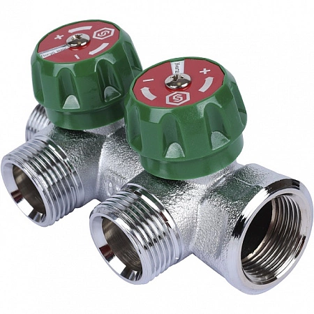 Коллектор регулирующий STOUT 3/4, 2 отвода 3/4 ЕК SMB-6850-343402