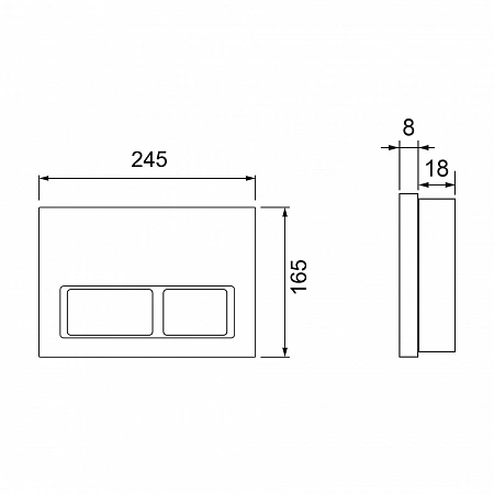 Инсталляция для унитаза с кнопкой TECE Spring S401204