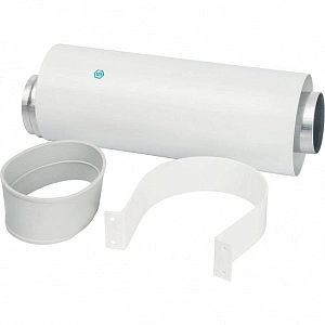 Труба коаксиальная STOUT DN60/100 250 мм п/м, уплотнения и хомут в комплекте SCA-6010-000250