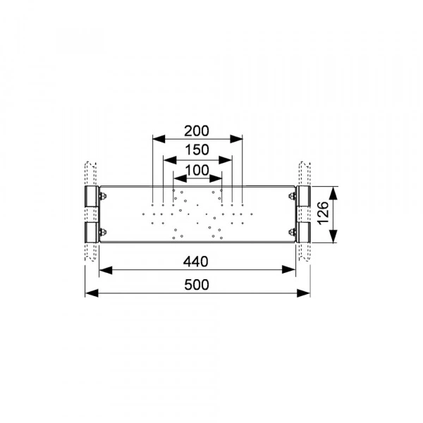 Монтажная пластина для сантехнической арматуры WB 90204