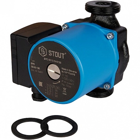 Насос циркуляционный STOUT 25/40-130 SPC-0010-2540130