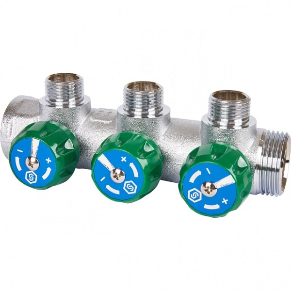 Коллектор регулирующий STOUT 1 , 3 отвода SMB-6850-011203