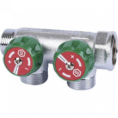 Коллектор регулирующий STOUT 3/4, 2 отвода 3/4 ЕК SMB-6850-343402