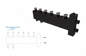 Коллектор ASKON, комби с гидрострелкой Стандарт+ КК 40F/125/50 Коллектор ASKON, комби с гидрострелкой Стандарт+ КК 40F/125/50