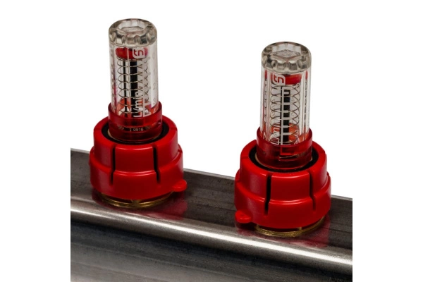 Коллектор из нержавеющей стали с расходомерами STOUT SMS 0917 Коллектор из нержавеющей стали с расходомерами STOUT SMS 0917