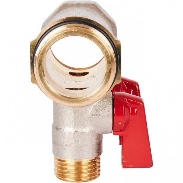 Коллектор с шаровыми кранами STOUT 1, 2 отвода 1/2 (красные ручки) SMB 6210 011202