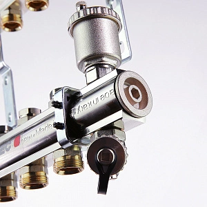 Коллекторная группа латунь в сборе  Valtec, 1" х евроконус 3/4"
