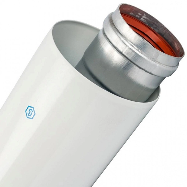 Труба коаксиальная STOUT 500 мм п/м DN60/100 уплотнения и хомут в комплекте SCA-6010-000500 Труба коаксиальная STOUT 500 мм п/м DN60/100 уплотнения и хомут в комплекте SCA-6010-000500