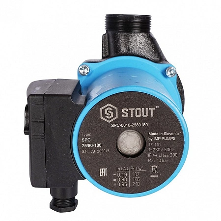 Насос циркуляционный STOUT 25/80-180 SPC-0010-2580180