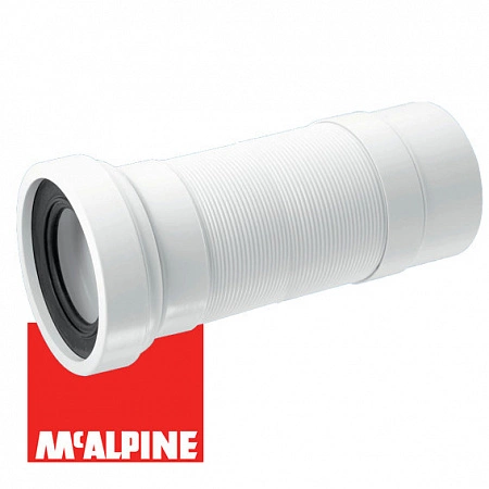 Гофра для унитаза с гладким окончанием (L330-850мм) McAlpine MRWC-F33P-RU
