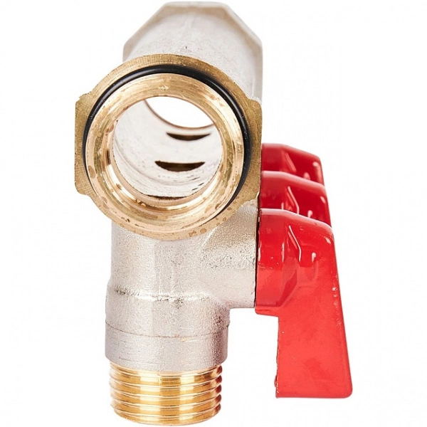 Коллектор с шаровыми кранами STOUT 3/4 , 3 отвода 1/2 (красные ручки) SMB 6210 341203