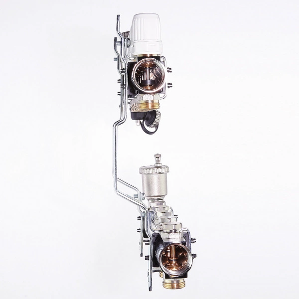 Коллекторная группа латунь в сборе  Valtec, 1" х евроконус 3/4"