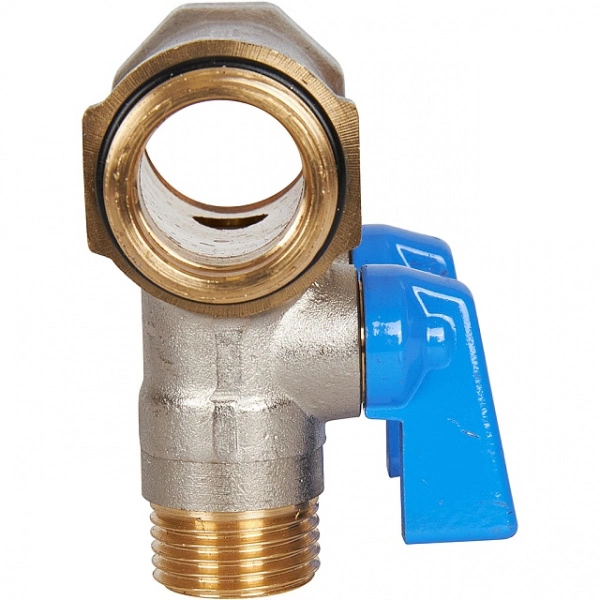 Коллектор с шаровыми кранами STOUT 3/4 , 2 отвода 1/2 (синие ручки) SMB 6211 341202