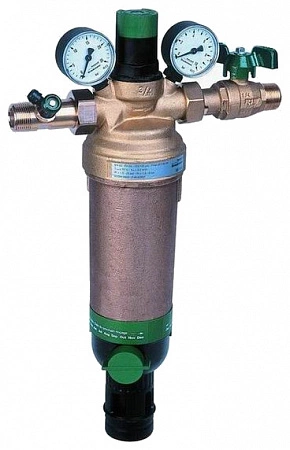 Фильтр со встроенным редуктором для горячей воды Honeywell Braukmann HS 10 S-1" AAМ 100 мк