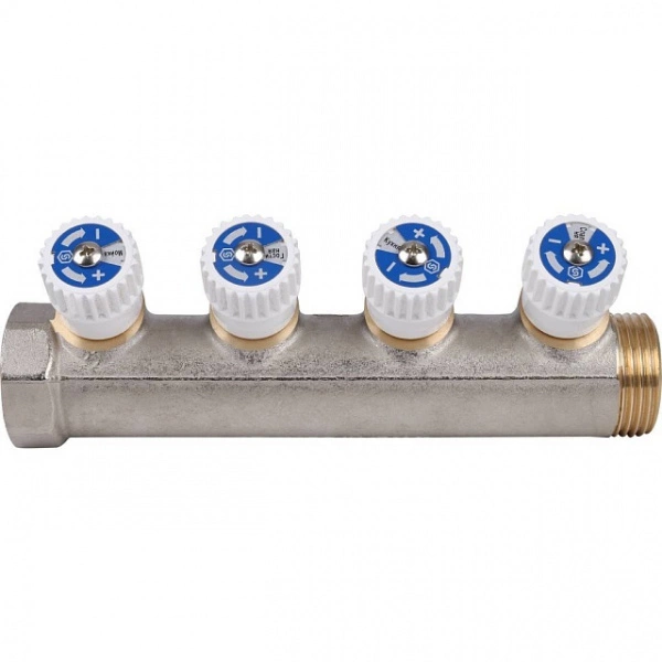 Коллектор распределительный STOUT 1 , 4 отвода 1/2 SMB 6851 011204