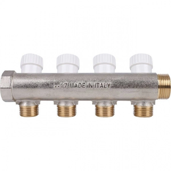 Коллектор распределительный STOUT 3/4 , 4 отвода 1/2 SMB 6851 341204