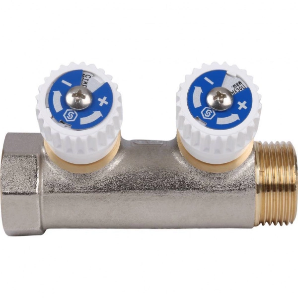 Коллектор распределительный STOUT 3/4 , 2 отвода 1/2 SMB 6851 341202