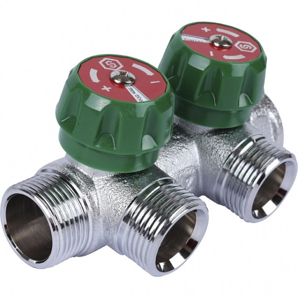 Коллектор регулирующий STOUT 3/4, 2 отвода 3/4 ЕК SMB-6850-343402