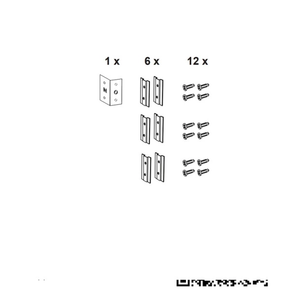 Кронштейны установки модуля инсталляции в профиль (комплект 6 шт) WB 90999