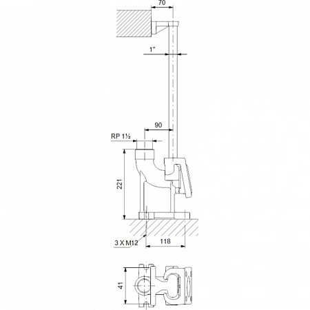 Автоматическая трубная муфта Grundfos dn40 rp 1 1/2 для насосов seg (96076063)